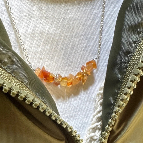 Alquimia Orange Gemstone Necklace - Picture 1 of 5